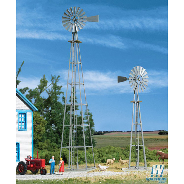 Walthers Cornerstone Series Kit HO Scale Van Dyke Farm Windmill 